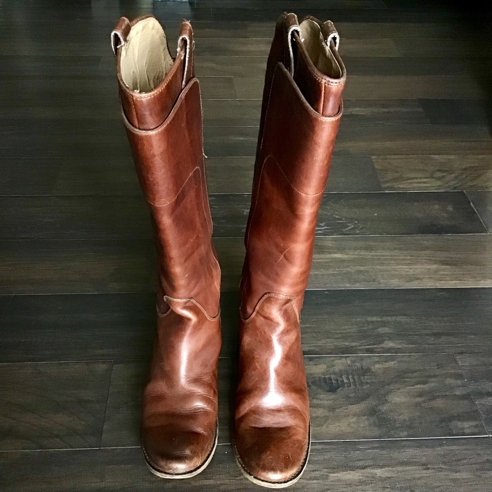 Frye Women's Brown Leather Boots - Picture 3 of 8